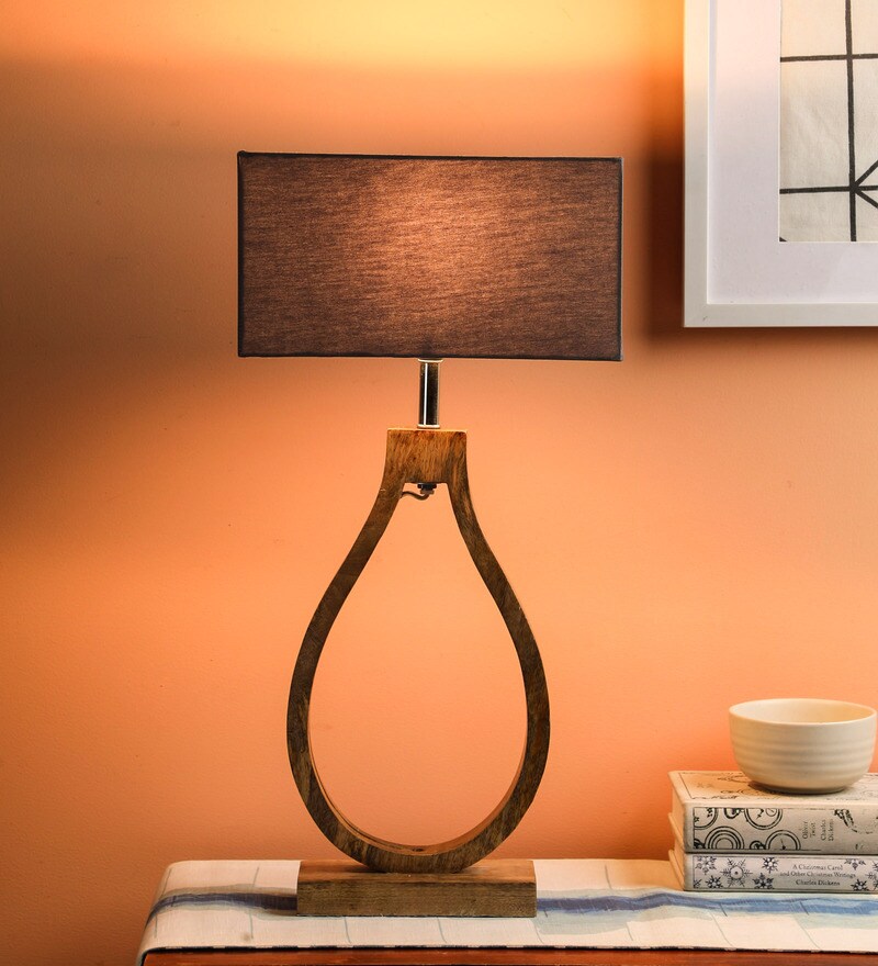 Buy Chesterfield Grey Shade Table Lamp With Fabric Base by Sapphire