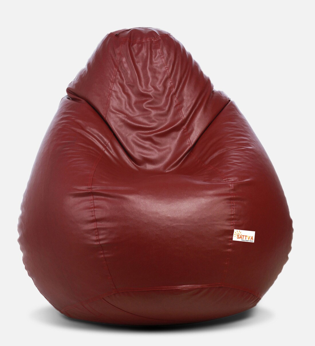 Buy Classic XXL Bean Bag with Beans in Maroon Colour at 22 OFF by Sattva Pepperfry