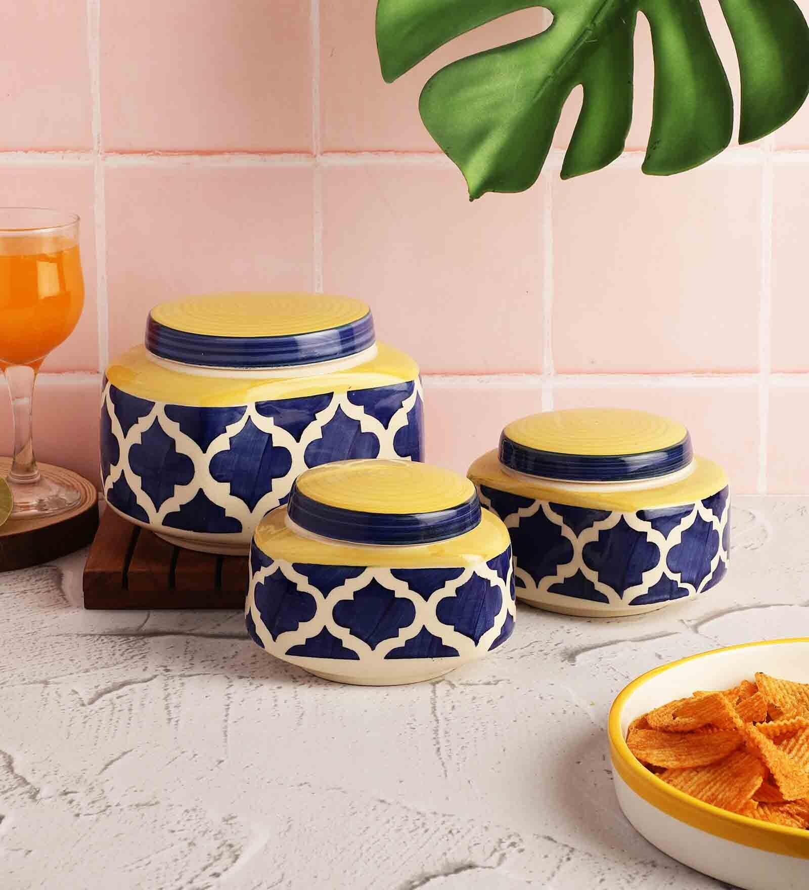 Buy Classic Ceramic Jar Container (Set of 3) by CDI at 29 OFF by Cdi