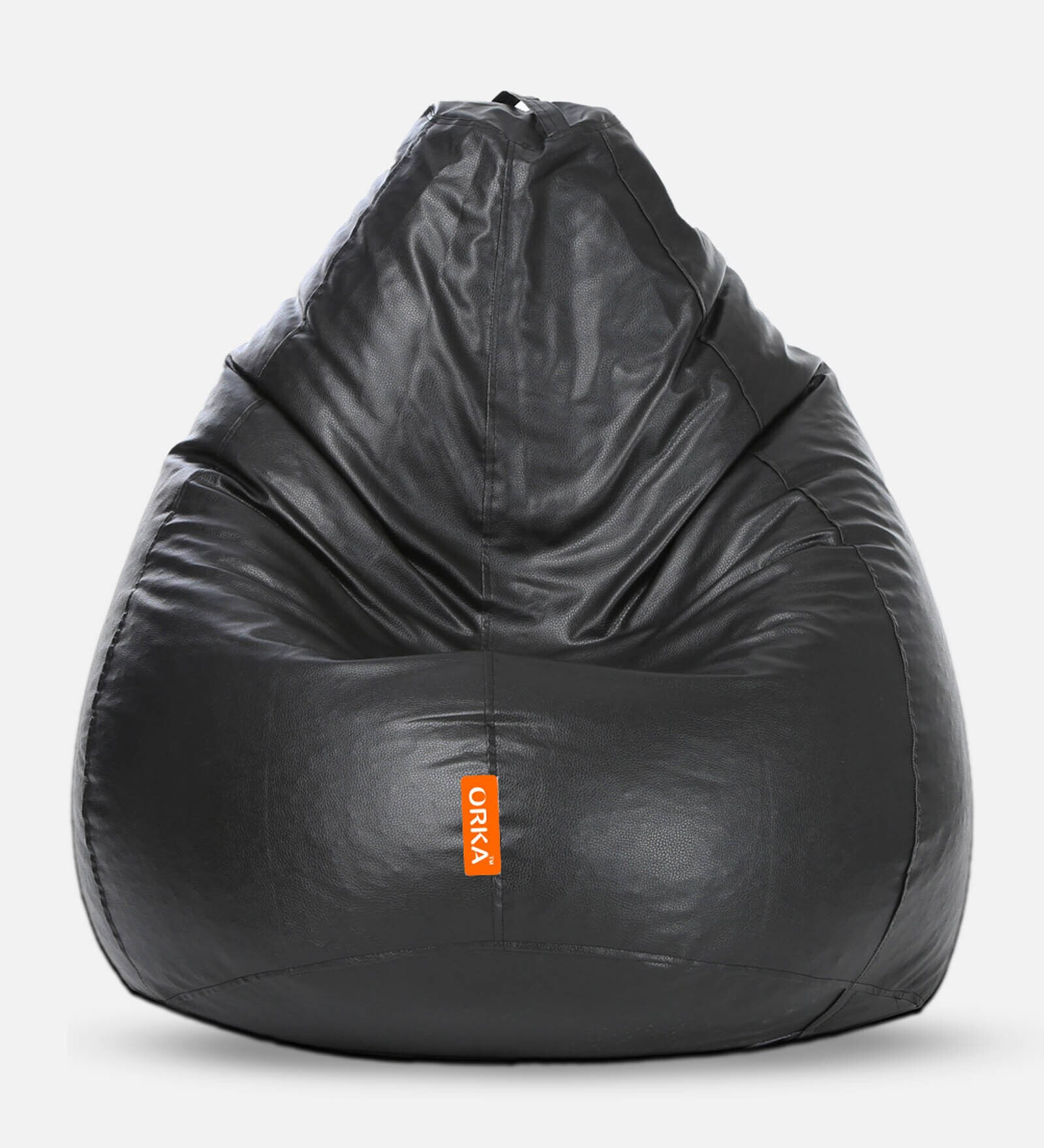 Buy Classic XL Bean Bag with Beans in Black Colour Online Bean Bags