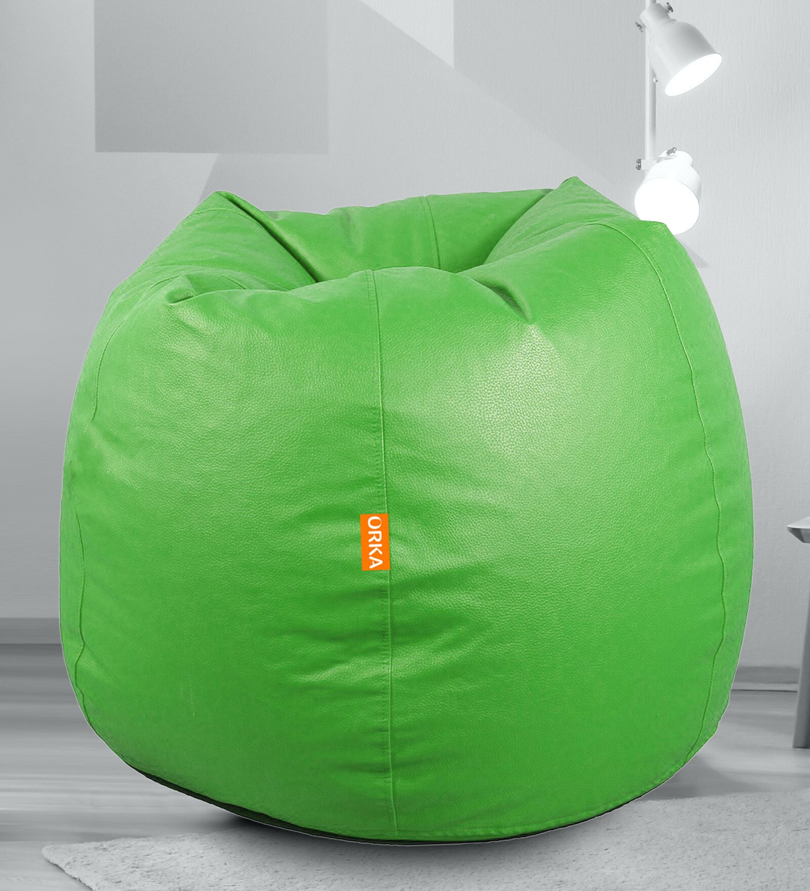 Buy Classic XL Bean Bag with Beans in Green Colour Online Bean Bags