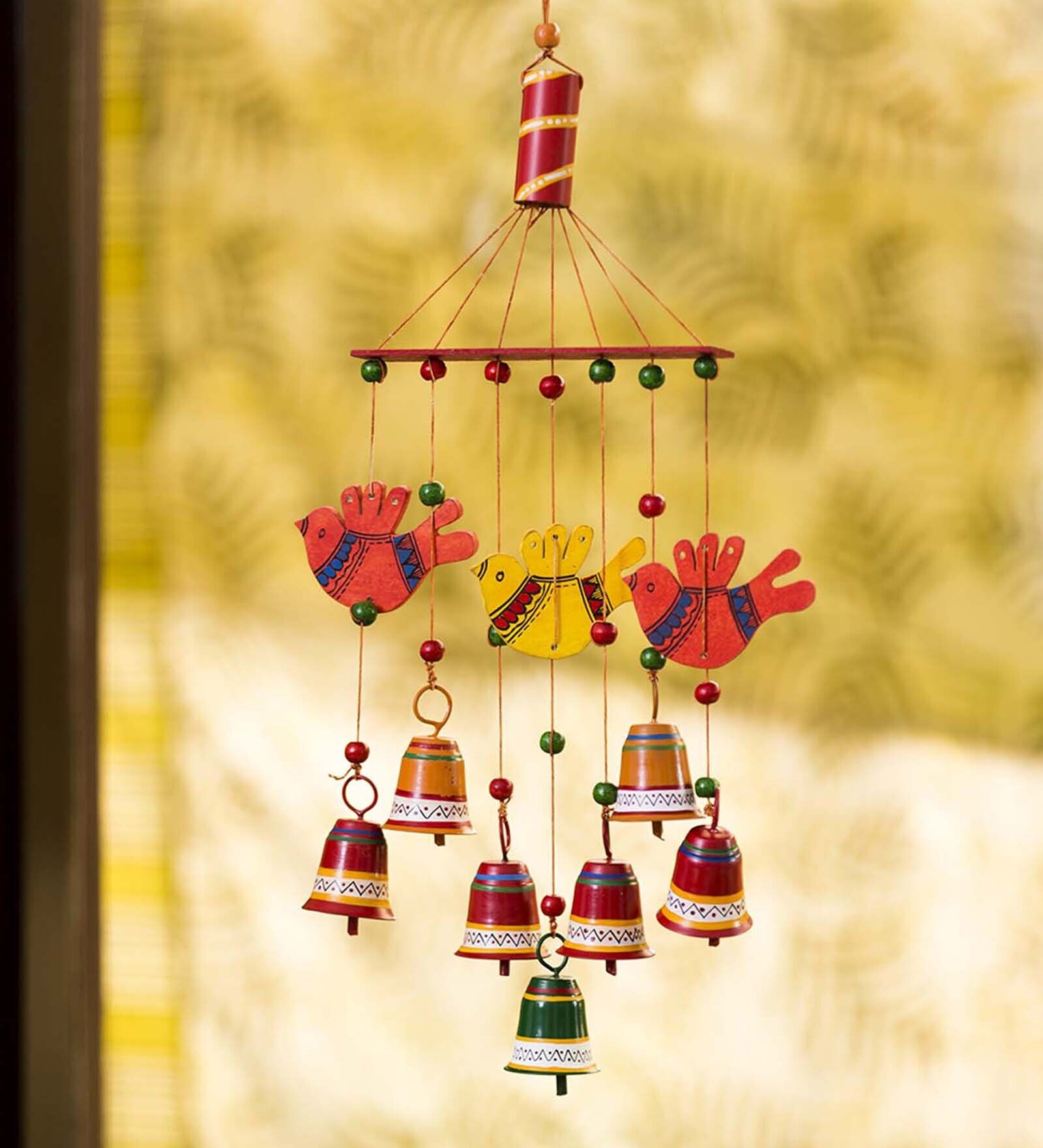 Buy Clinkering Songbirds HandPainted Multicolour Metal Decorative