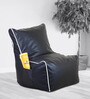 Orka Classic XXL Chair Bean Bag Cover in Black & White Colour