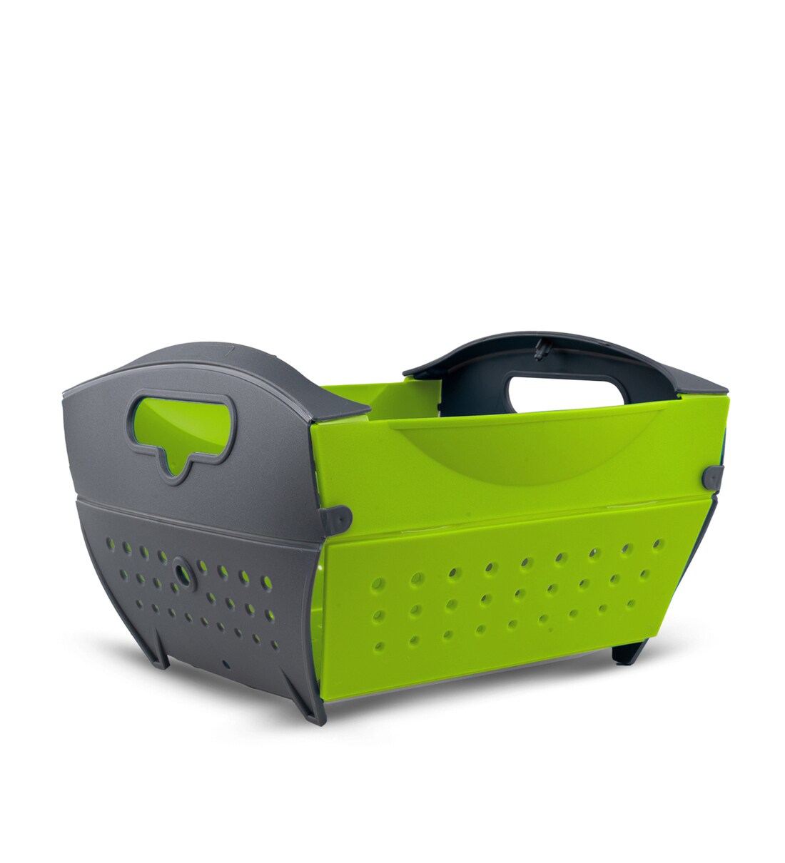 Buy Collapsible Green Plastic Serving Basket by Homepuff Online