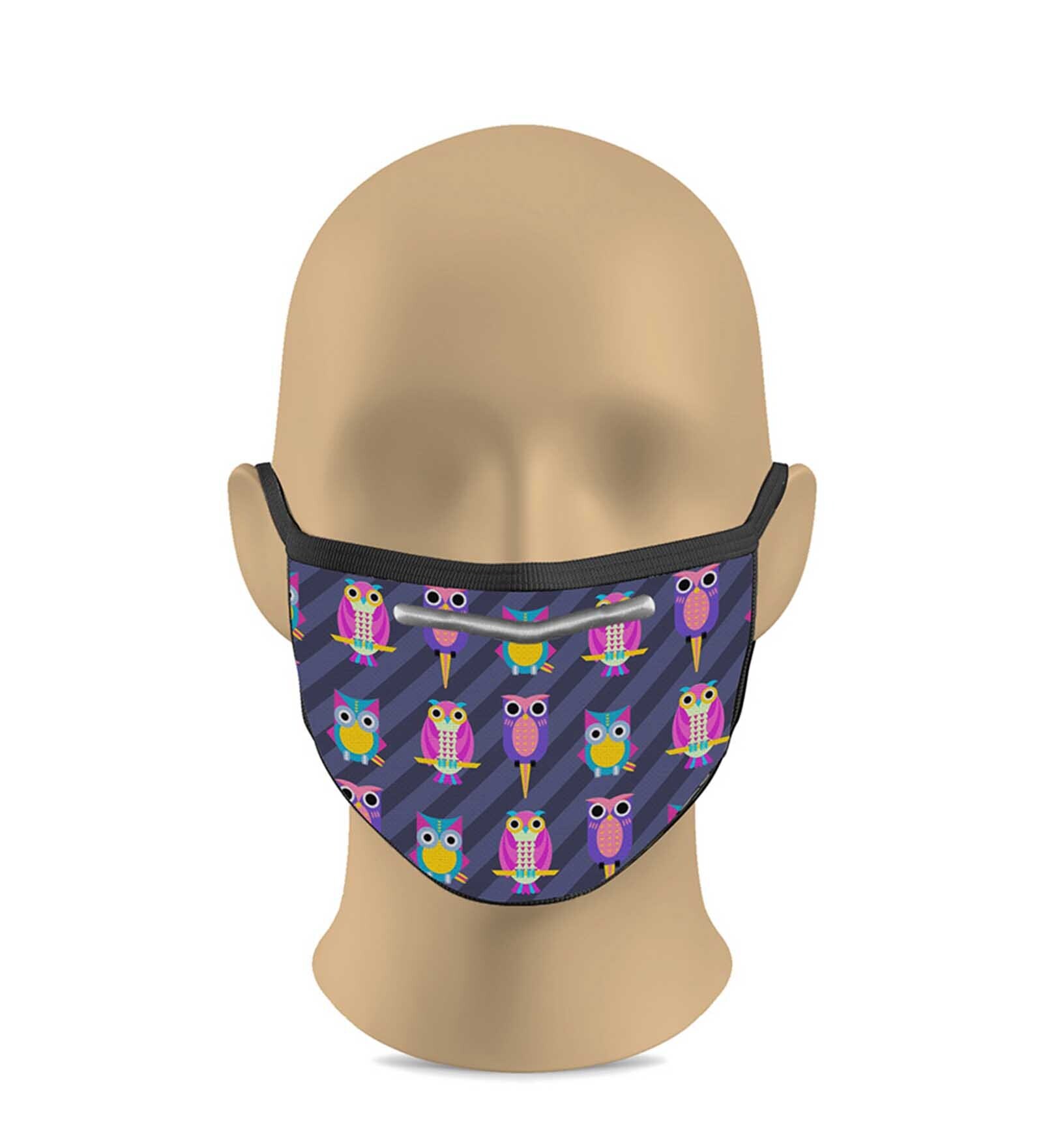 Buy Cotton Cloth Face Mask in Blue Color by India Circus by Krsnaa