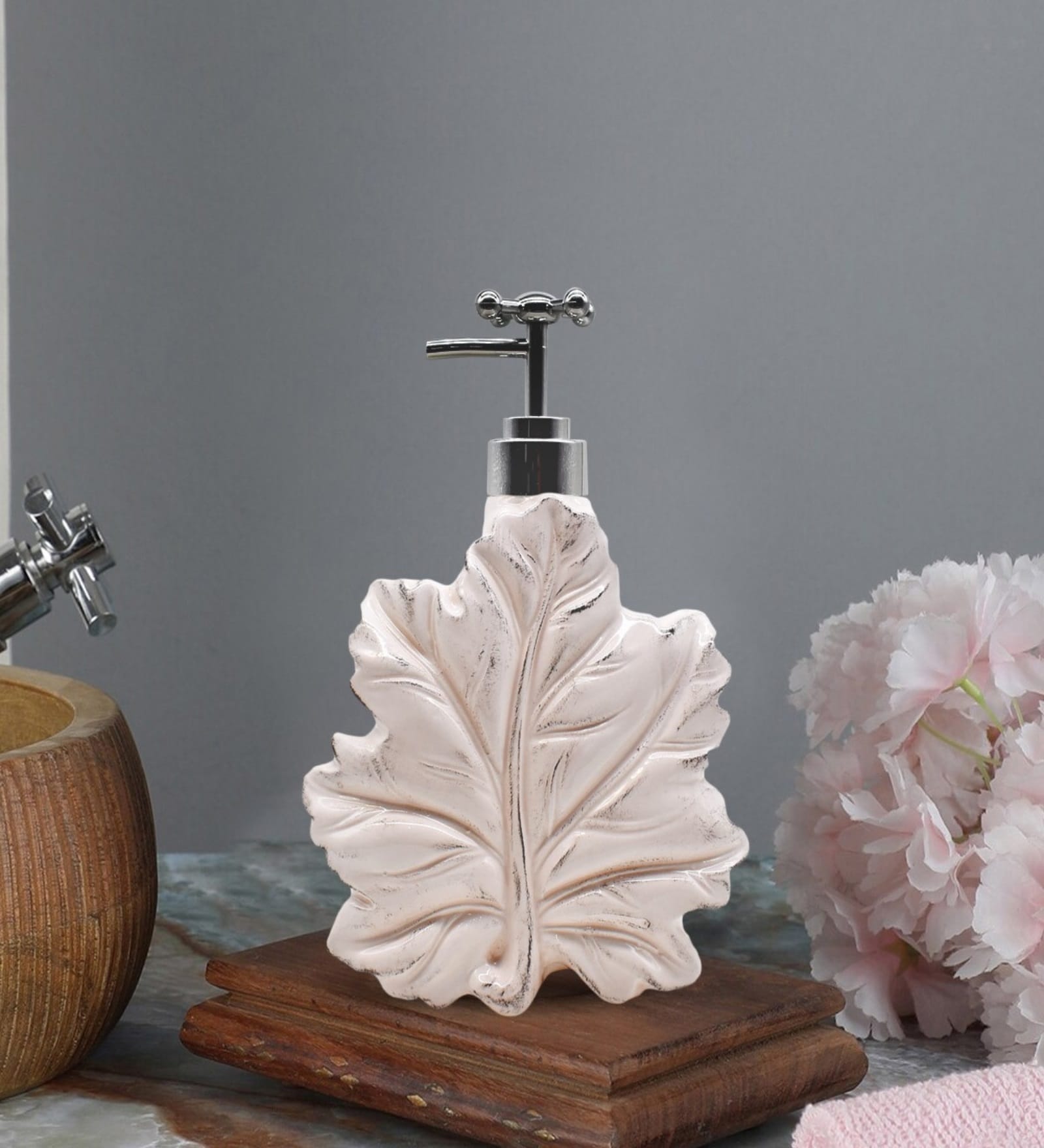 Buy Cream 300 ml Ceramic Liquid Soap Dispenser by Kookee at 20 OFF by