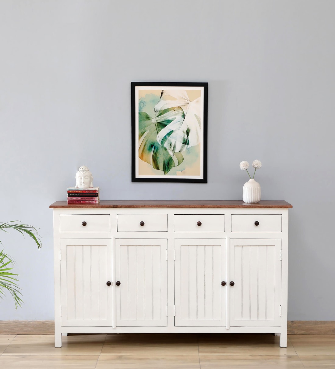 Buy Davos Solid Wood L Sideboard In White Finish at 20 OFF by Woodsworth from Pepperfry Pepperfry
