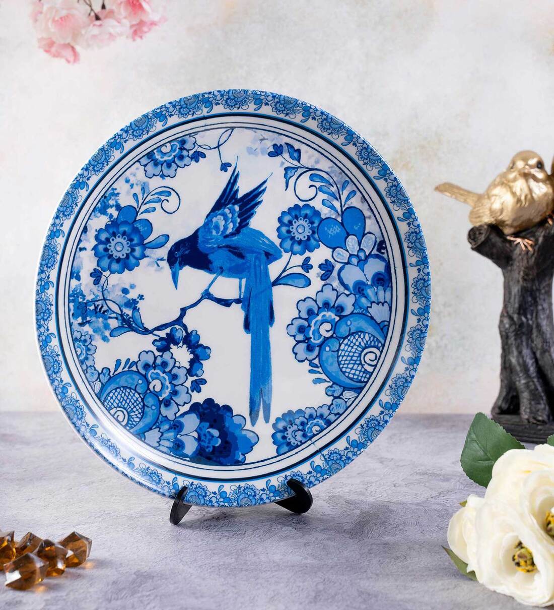 Buy Delftware Dutch Blue Pottery Inspired Wall Plate at 35% OFF by ...