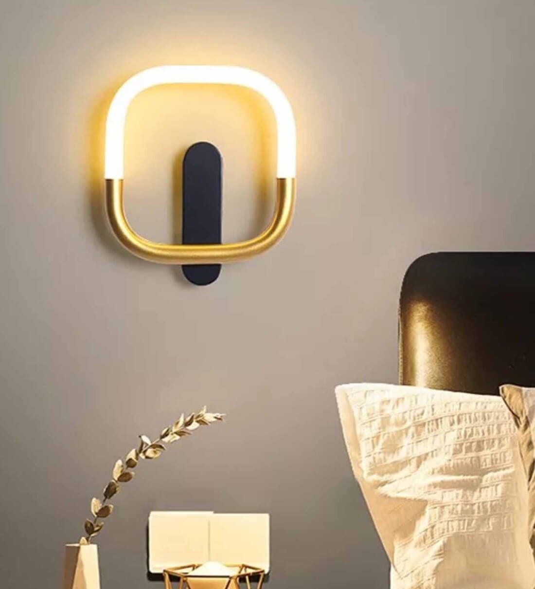 Buy Tagus Quad Gold Metal Wall Lamp By Smartway Lighting Online LED