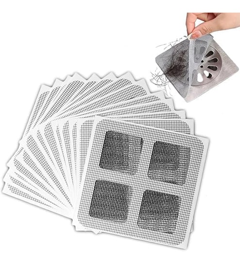 Disposable Shower Drain Cover Hair Catcher Shower Drain Mesh Stickers (6 Pcs) Offers & Cashback