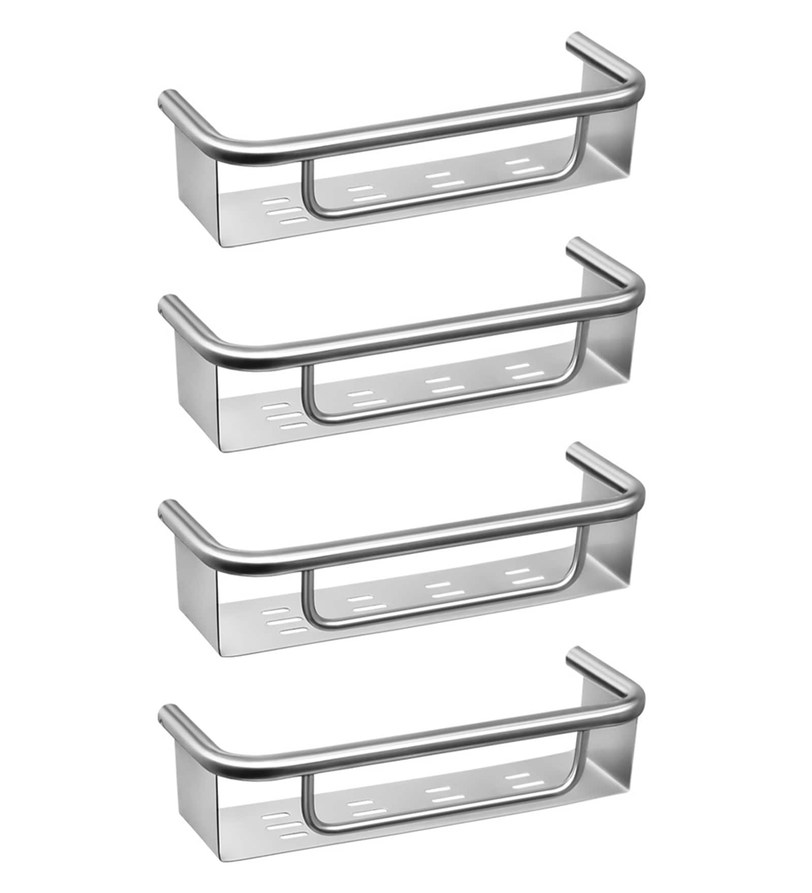 Buy Doyours Glossy Stainless Steel Bathroom Rack Set of 4 Online