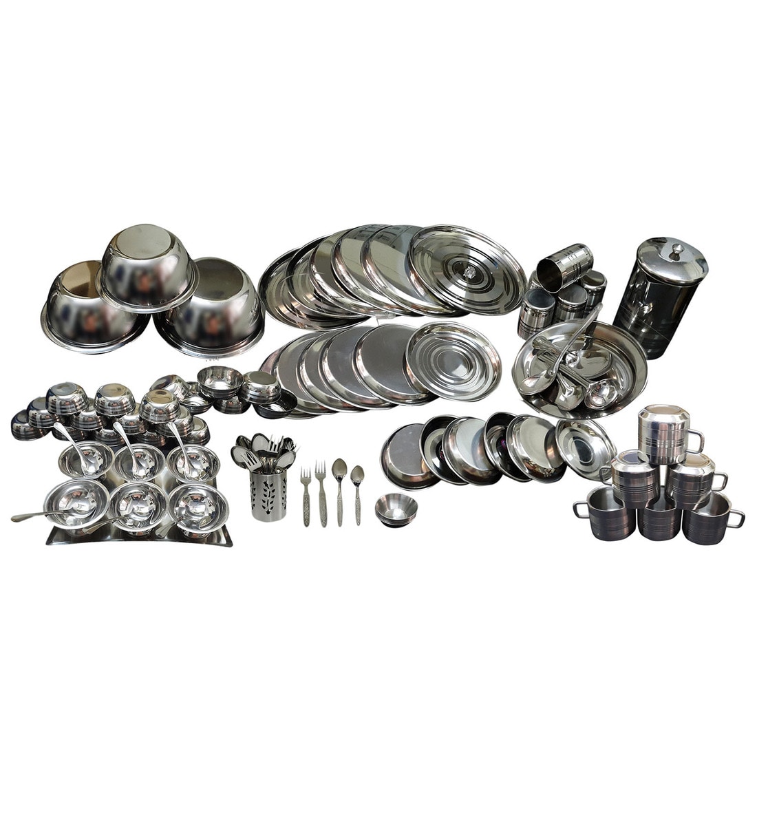 Buy Tool Touch Stainless Steel Dinner Set Set of 101 by Dynore Online