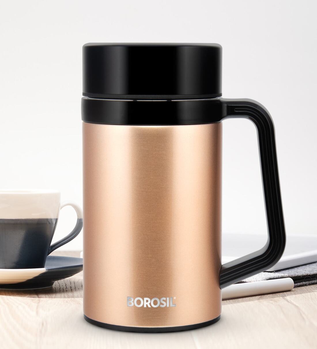 Buy Easygo 410ml Bronze Stainless Steel Coffee Tumbler at 20 OFF by
