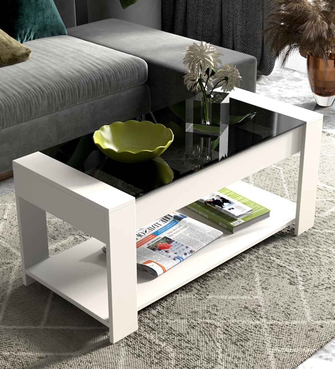 Buy Eco Coffee Table In Frosty White Finish Online Contemporary