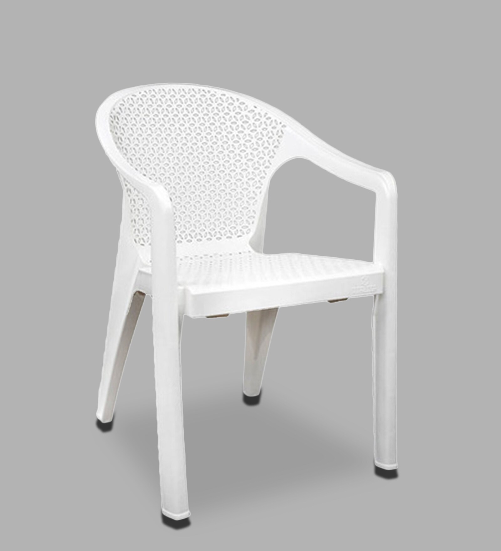 Buy Erica Plastic Chair in White Finish Online Plastic Chairs