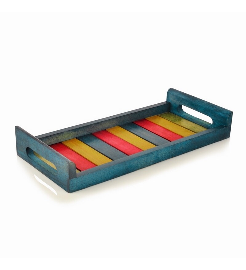 Buy Exclusivelane Multicolour Hand Made Tray Online Decorative Trays