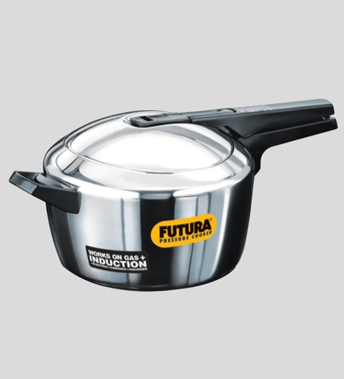 Buy Futura Stainless Steel 5.5L Pressure Cooker with Induction compatible Base (F56) Online