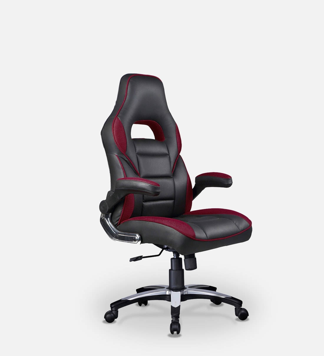 Buy Gaming Executive Chair In In Black & Maroon Colour at 48 OFF by