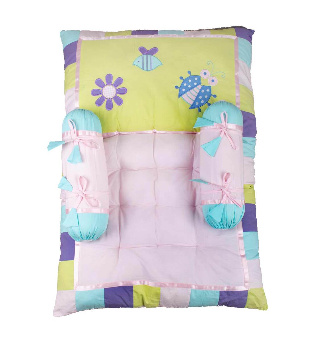 Buy Pink Garden Accents Cotton Set Of 3 Crib Bedding Sets Online Baby