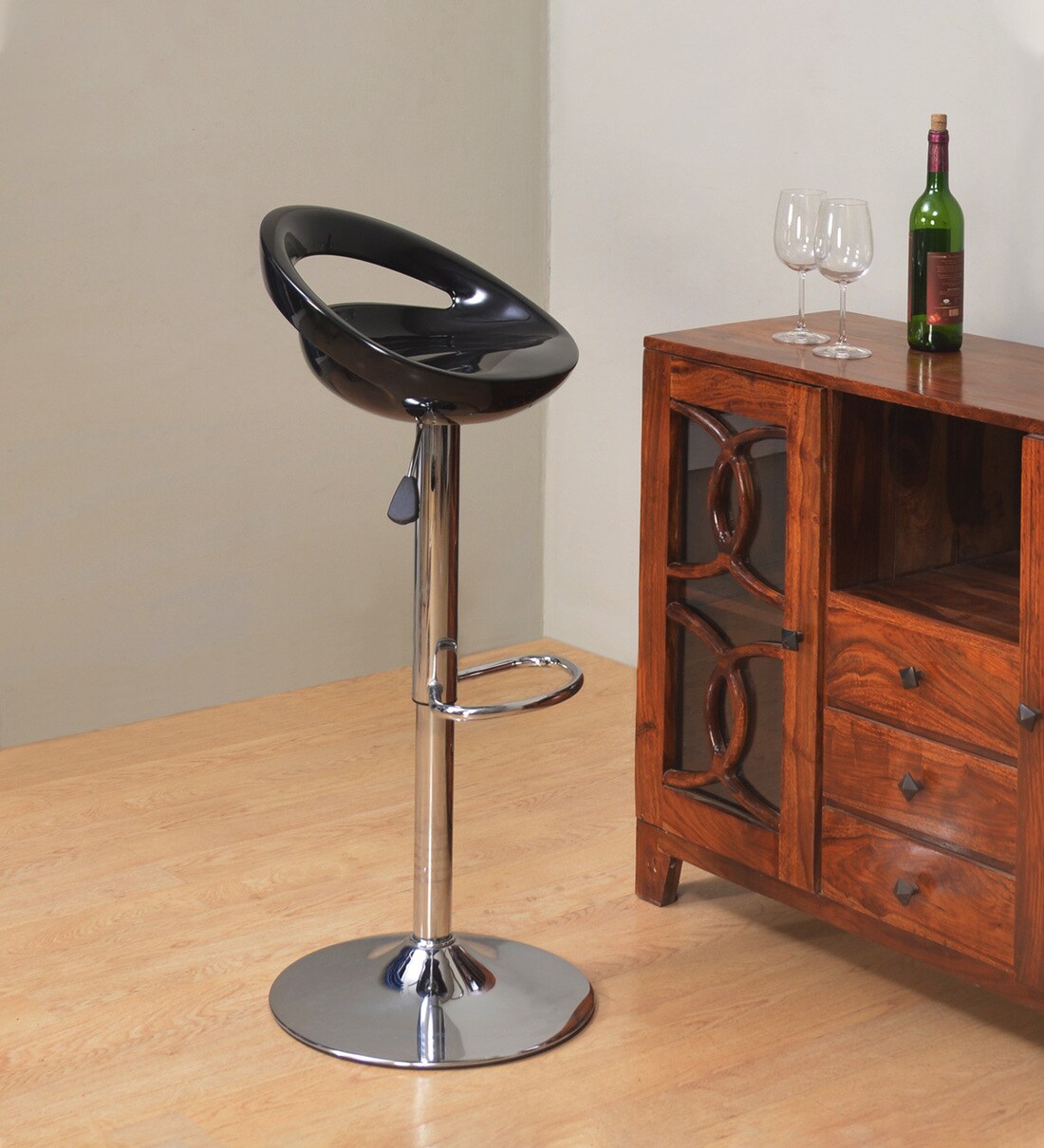 Buy Glenn Barstool Black Colour By Nilkamal Online - Modern Bar Stools ...