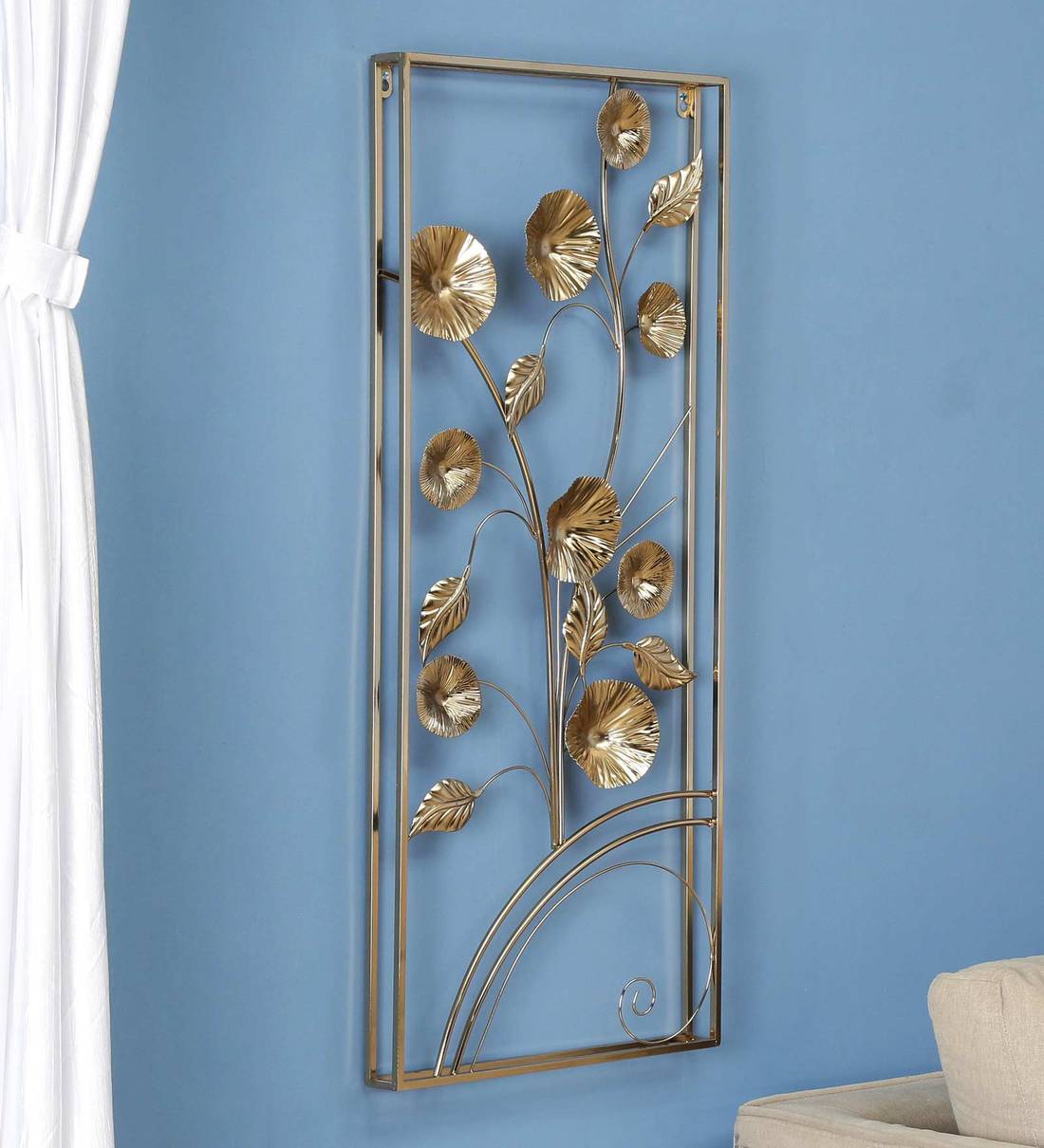 Buy Golden Metal Framed Wall Decor at 30 OFF by Vedas Pepperfry