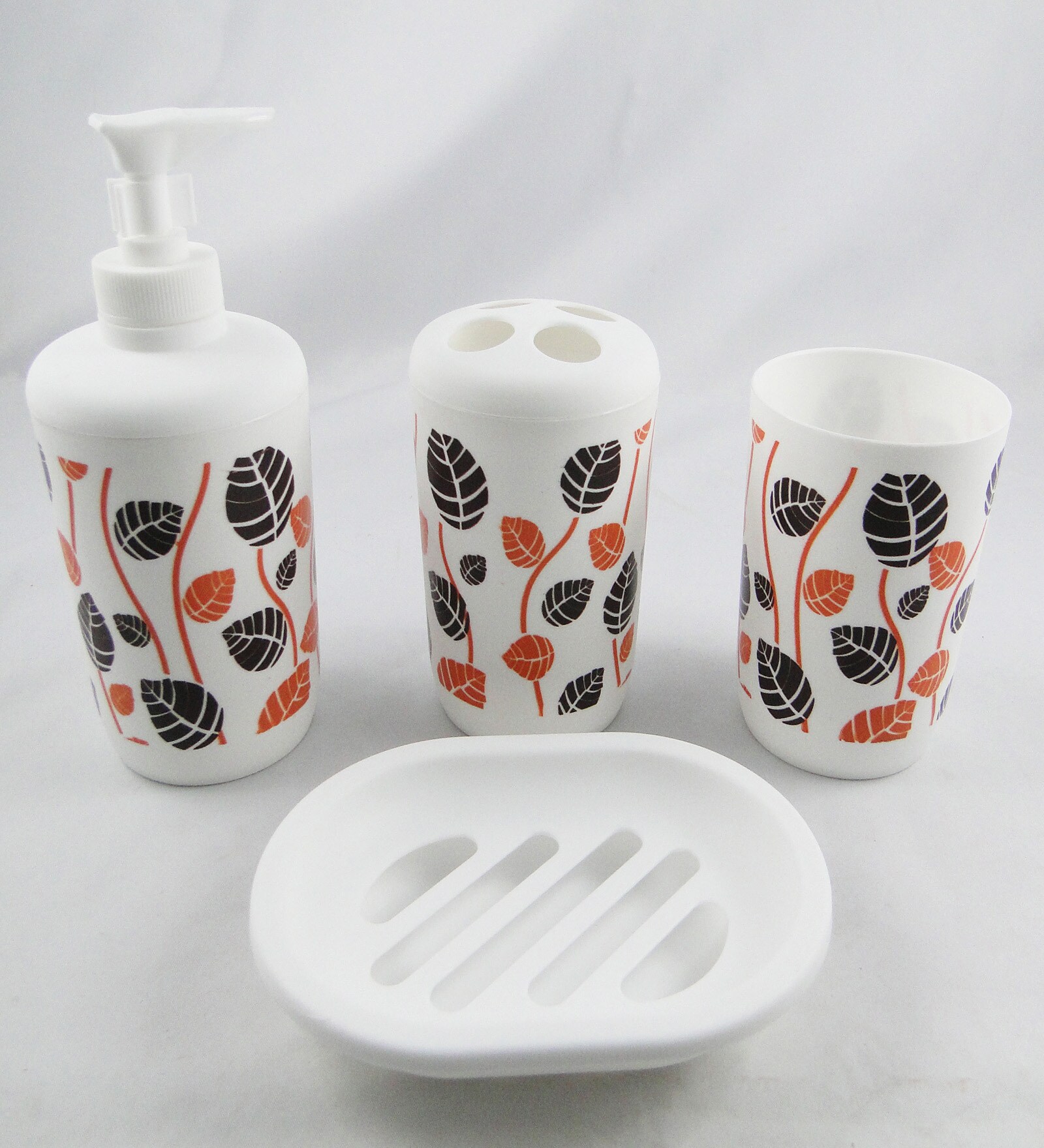 Buy Go Hooked Multicolor PVC 4piece Bathroom Accessories Set (Model G