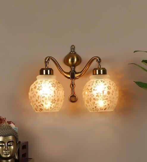 Alice Gold Aluminium Wall Sconces by Eliante by Jainsons Lights Offers & Cashback