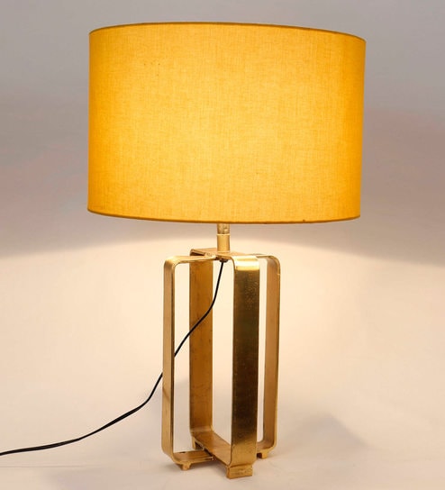 yellow table lamp base