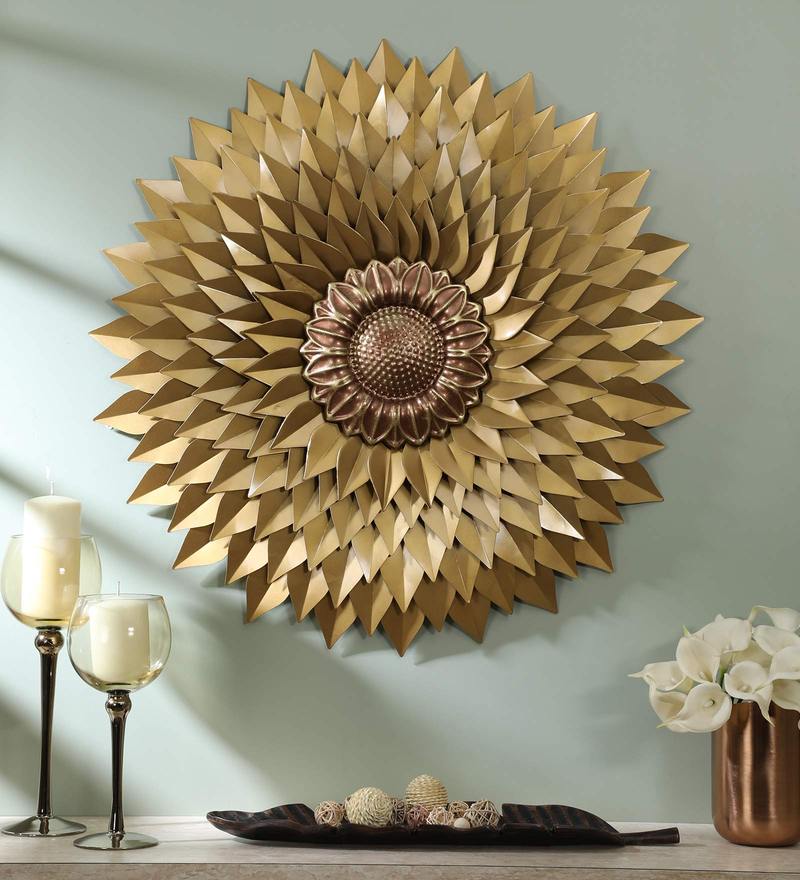 gold sun wall decor