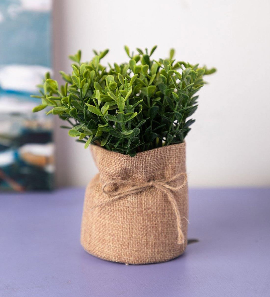 Buy Green Artificial Flowers With Pot By Market 99 Online Artificial