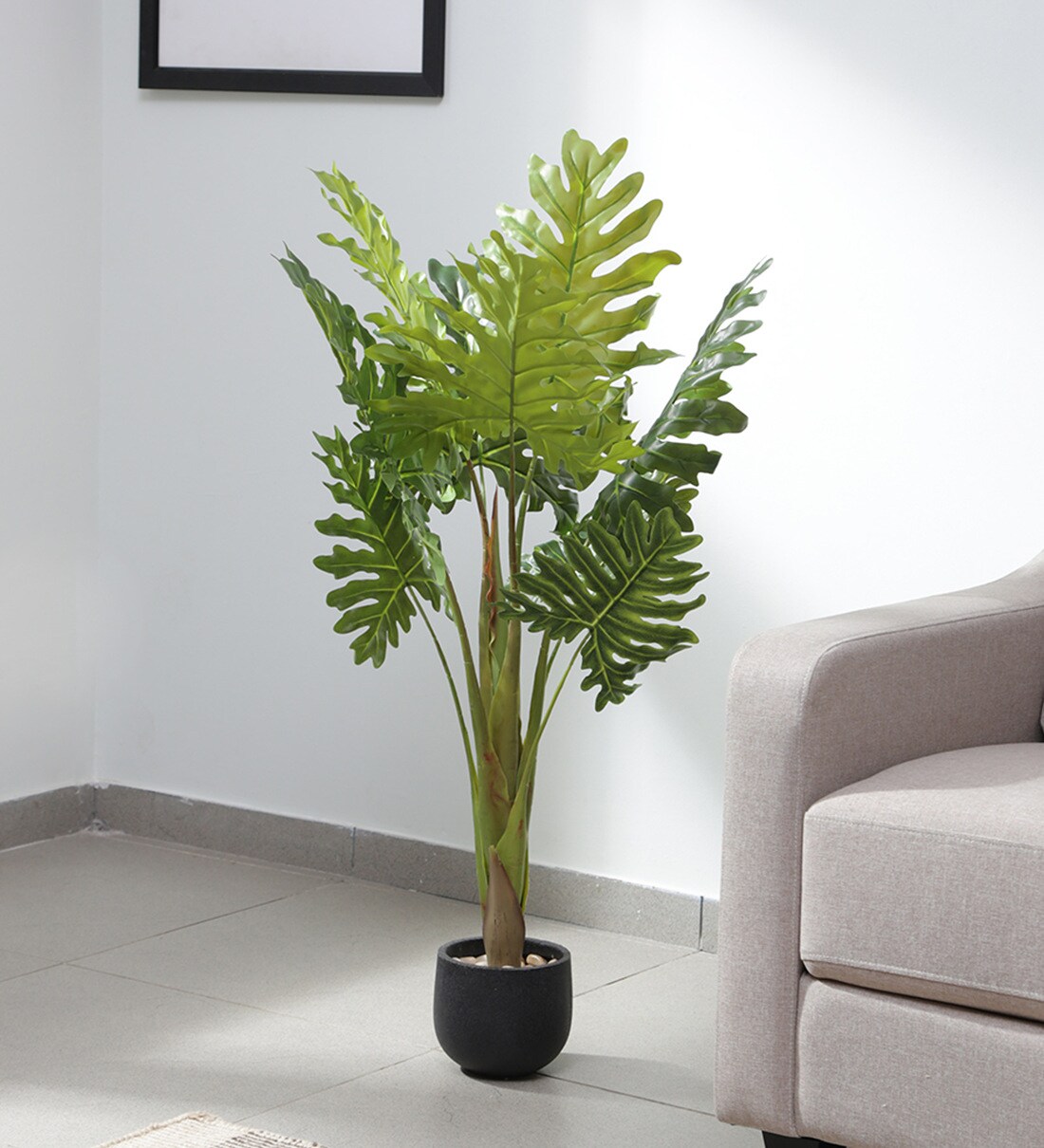 Buy Plastic Green Philodendron Artifical Without Pot Artificial Plants at 48 OFF by Fourwalls