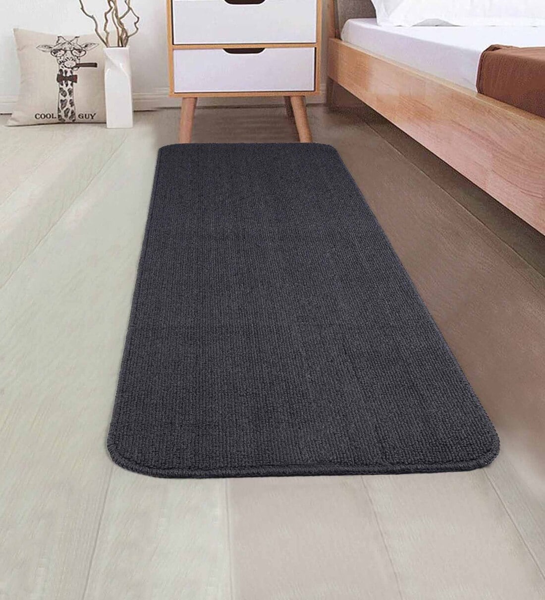 Buy Grey Polypropylene X Inches Machine Made Floor Runner By