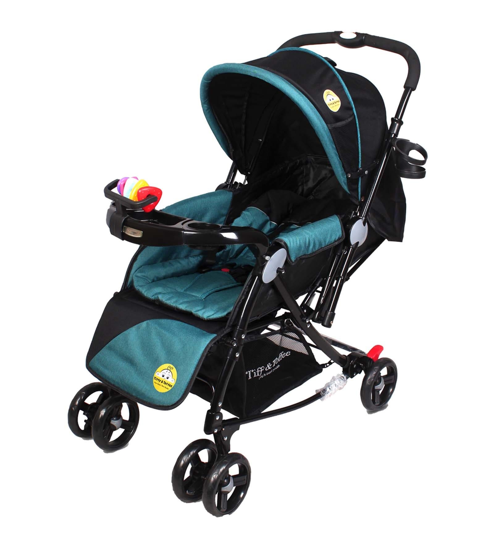 Buy Grand Supreme 3 In 1 Baby Stroller With Rocker In Green Colour By