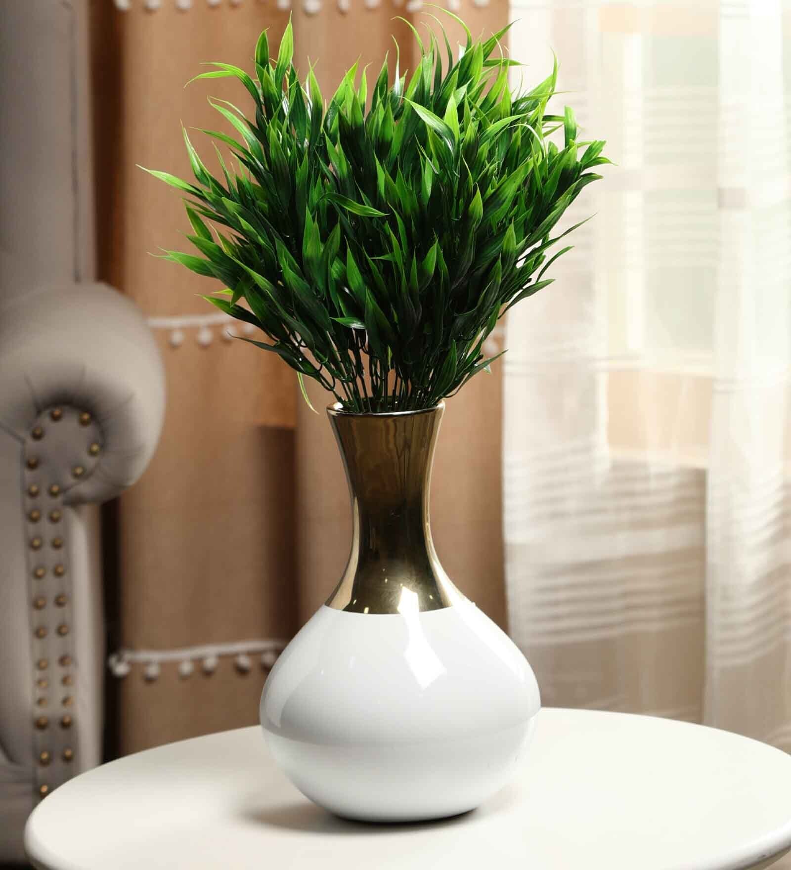 Buy Plastic Green Yucca Mini Bush Without Pot Artificial Plants at 47