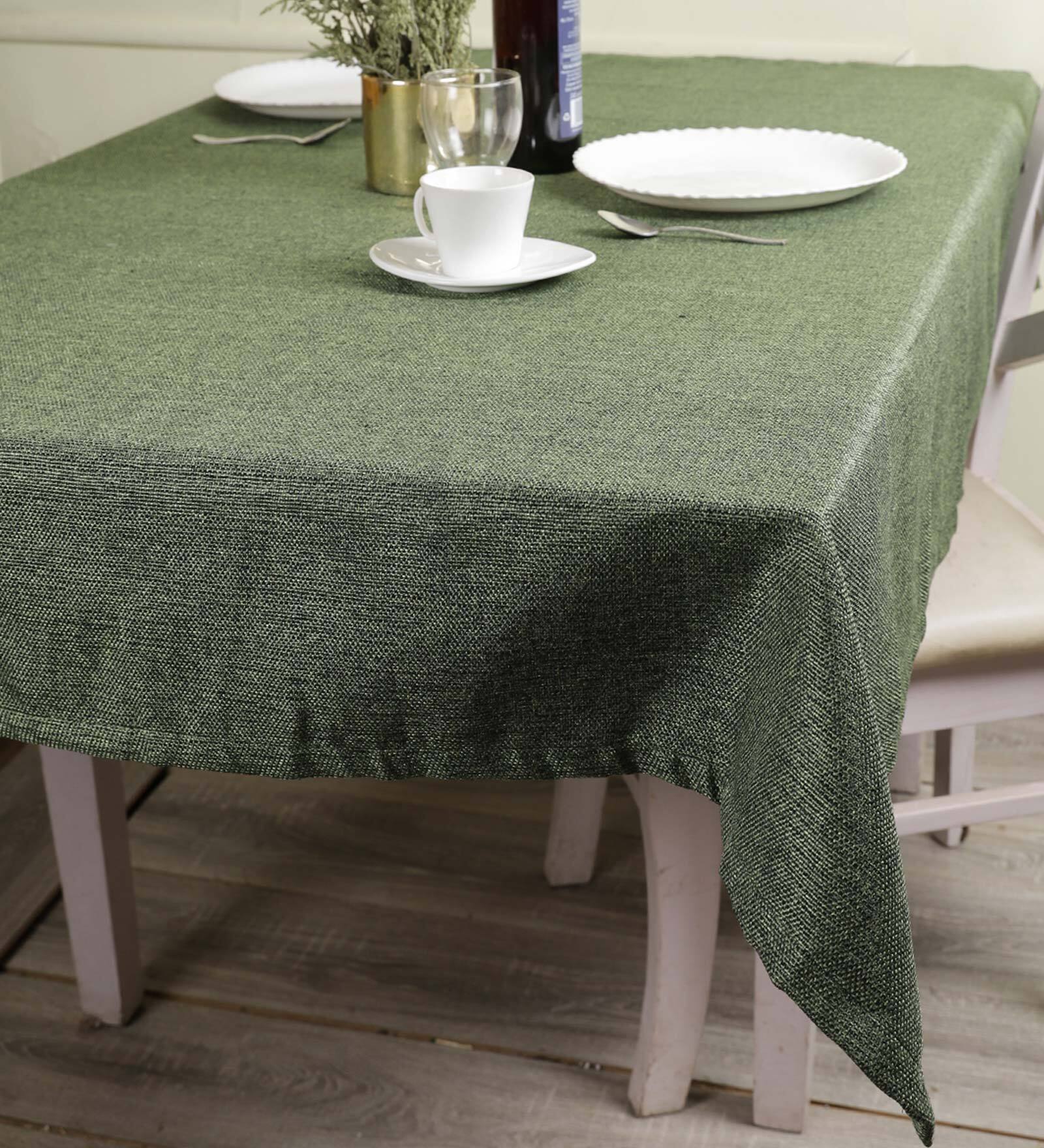 Buy Premium (90x50) Green Jute Table Cloth at 67 OFF by The Conversion