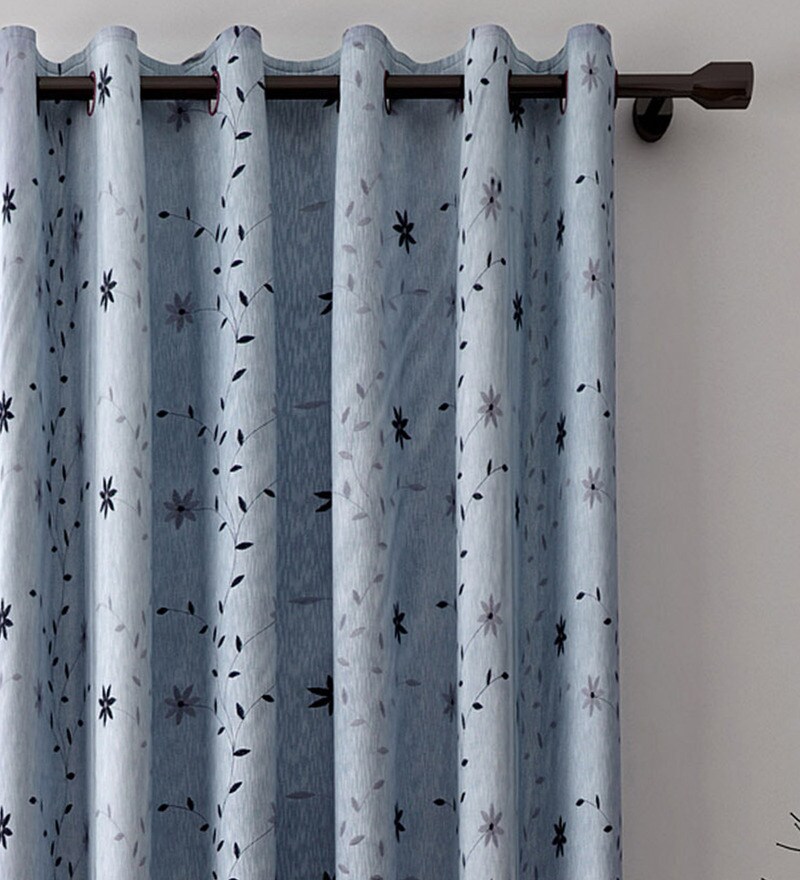 Buy Skipper Pistachio Green Eyelet Door Panel Curtain 7 Ft Online