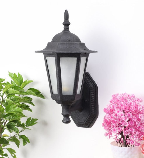 Vitara Black Metal Outdoor Wall Light Offers & Cashback