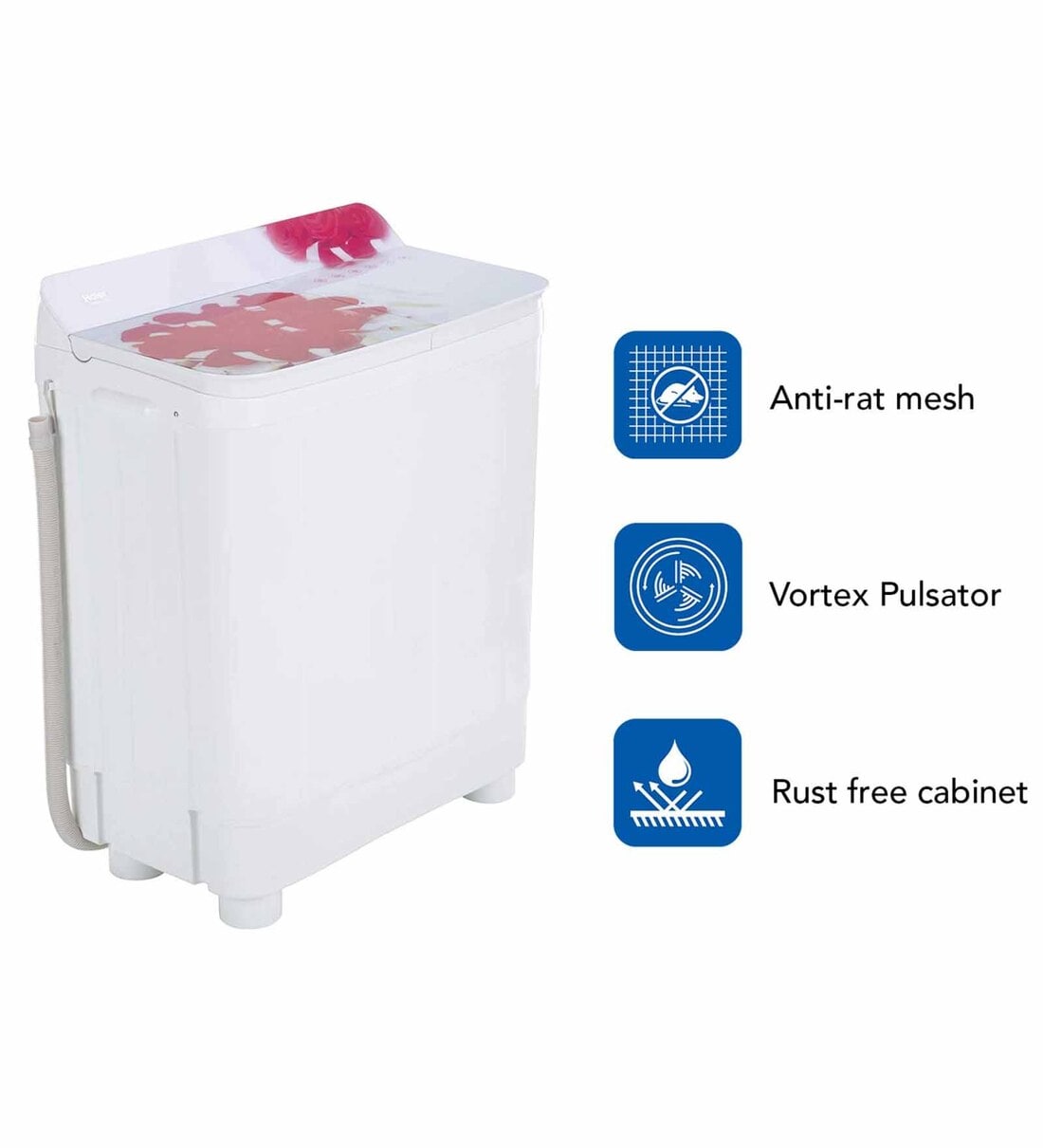 haier washing machine 8.5 kg price semi automatic