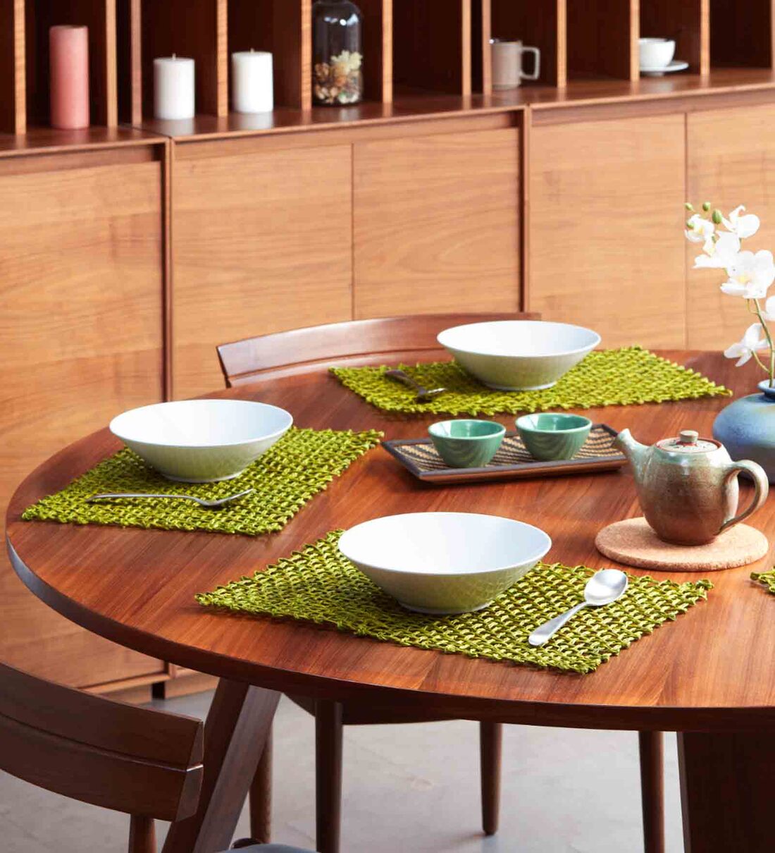 Buy Babui or Sabai Grass Table Mat Jali By Kadam Haat Online