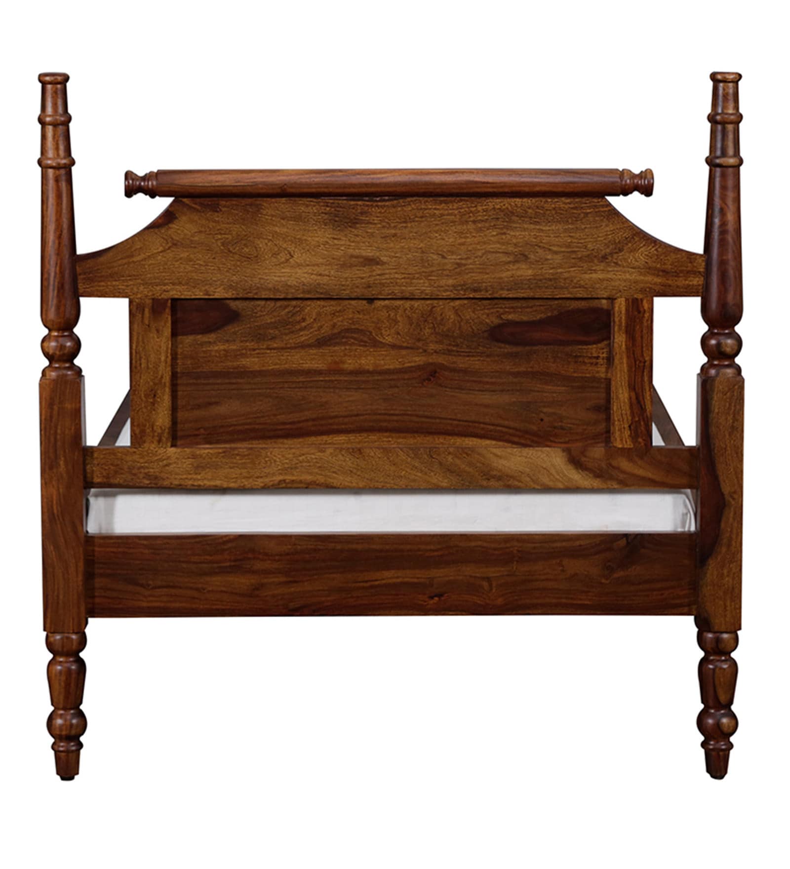 Buy Harleston Solid Wood Single Bed in Provincial Teak Finish by