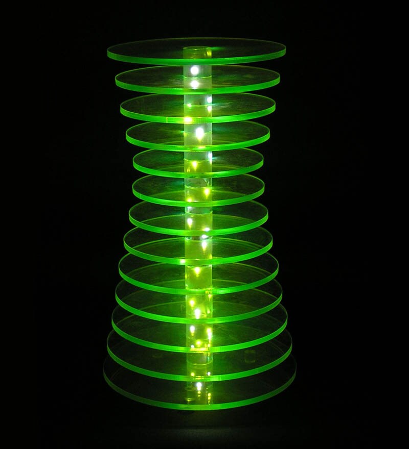 Buy HARi KARA Neon Green Table Lamp Online Geometric Patterns Table