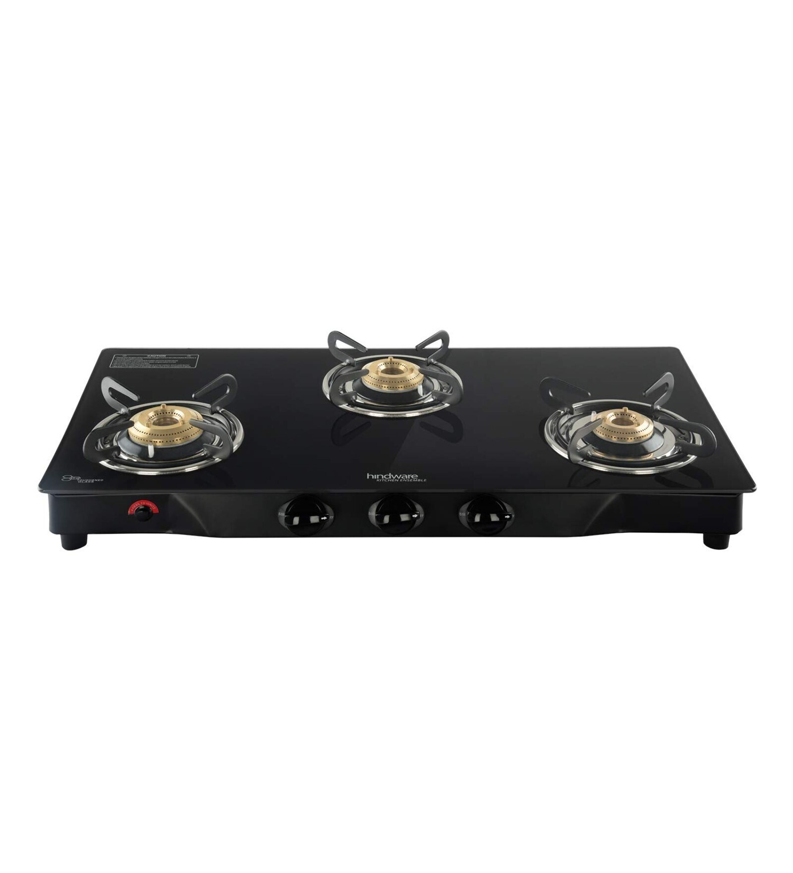 Buy Hindware Armo 3B AI 3 Brass Burner Auto Ignition Gas Stove (Black