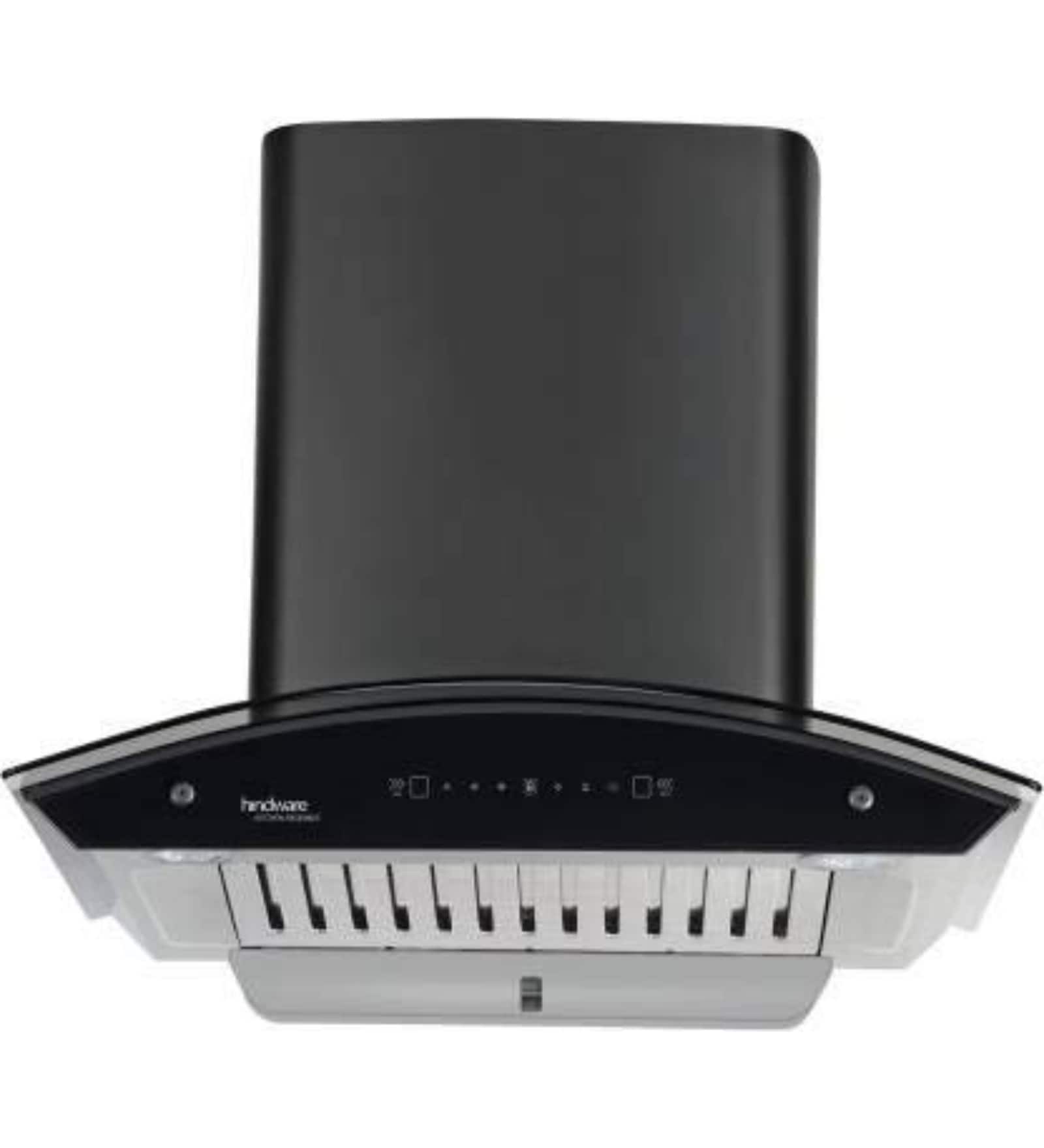Buy Hindware Oasis 60 Cm Wall Mounted Chimney For Kitchen, 1200 M3/Hr