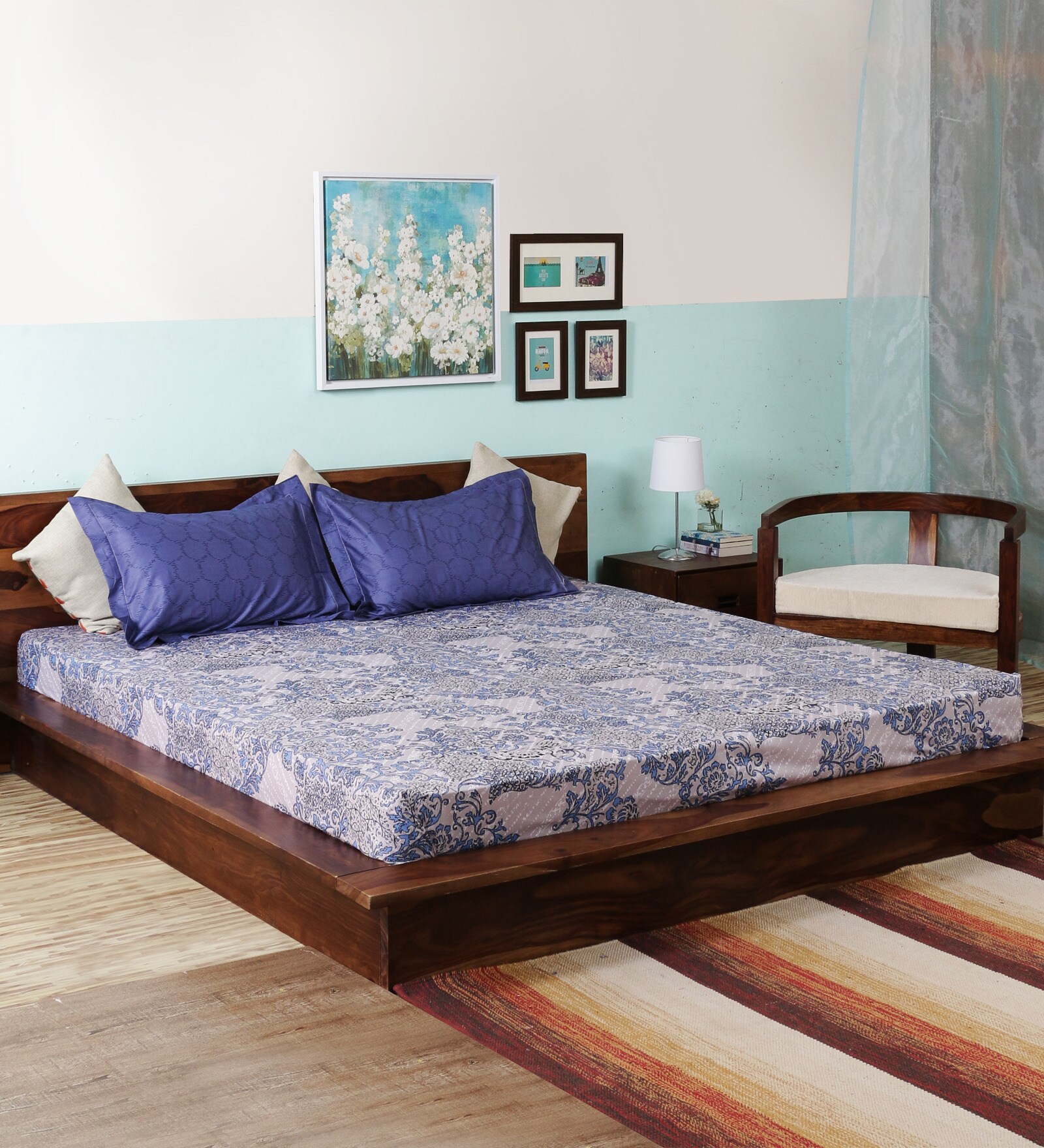 Buy Home Basics London Dreams King Size bed sheet Online Abstract