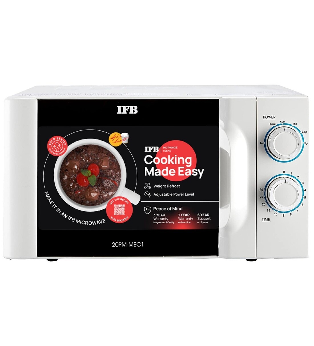 Buy Ifb 20 L Solo Microwave Oven 20pm Mec1 White At 4 Off By Ifb Pepperfry