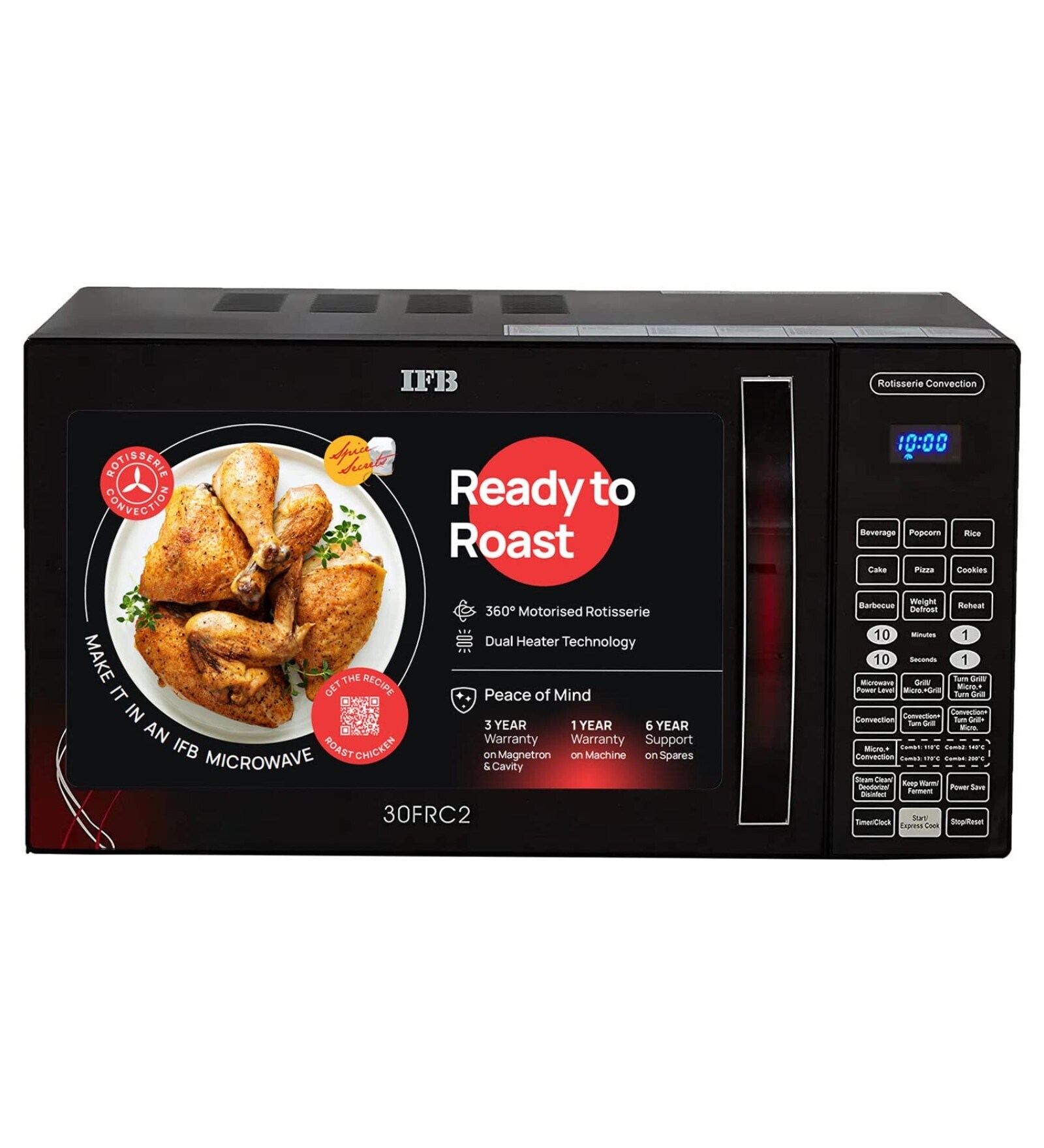 Buy IFB 30 L Convection Microwave Oven 30FRC2, Floral Pattern & Black