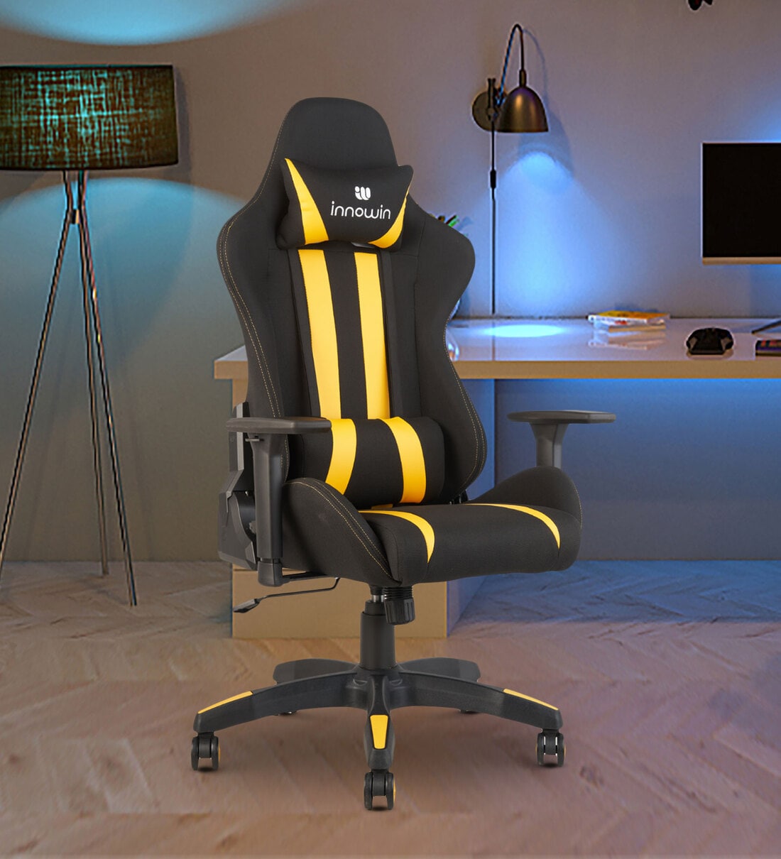 Buy Defender Gaming Chair In Yellow Colour Online Gaming Chairs