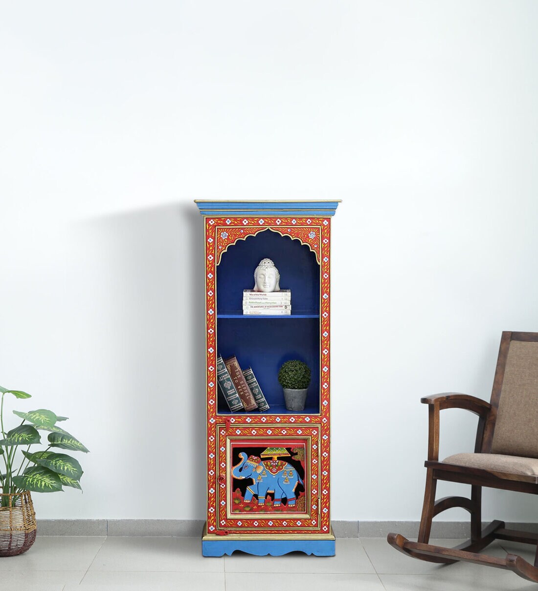 Buy Alankaar Solid Wood Book Shelf In MultiColour Online Traditional Book Shelves Book