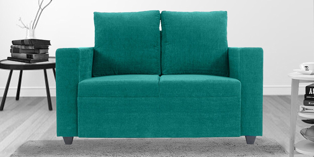 Buy Johar 2 Seater Sofa In Sea Green Colour Online Lawson 2 Seater Sofas 2 Seater Sofas