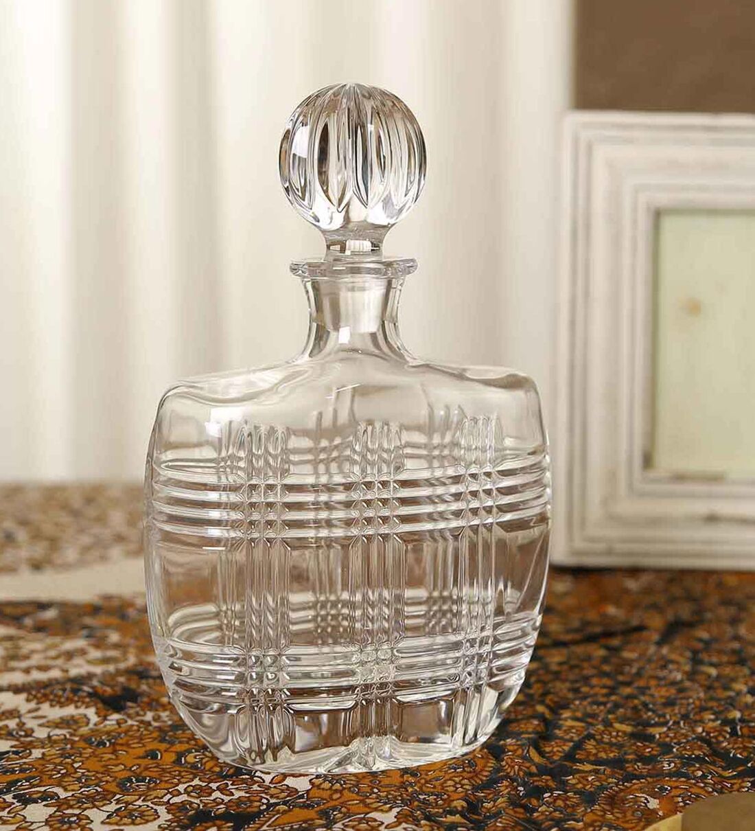 Buy Checkered 750ml Glass Decanter at 12 OFF by Home4U Pepperfry